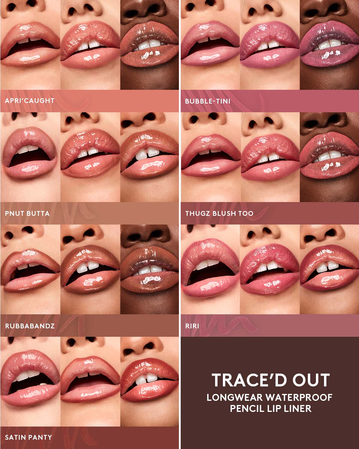 Trace'd Out Longwear Waterproof Pencil Lip Liner - RiRi - Image 10
