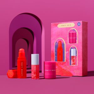 Pink Links Lip Care + Cheek Trip Set
