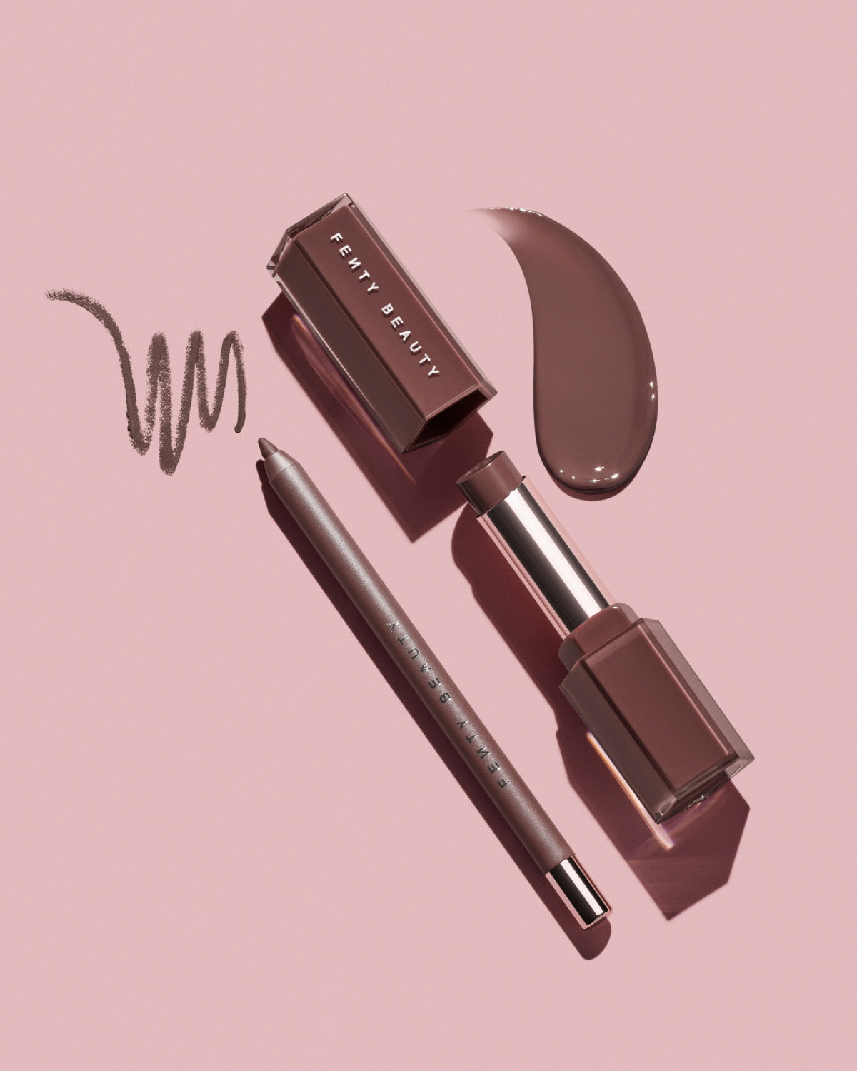 FB_SPR26_T2PRODUCT_EDITORIAL_ROSEAMBER-COLLECTION_TRACEDOUT_20GBS_1200X1500_72DPI.jpg Gloss Bomb Stix Gloss Stick + Trace'd Out Lip Liner Bundle - Image 1