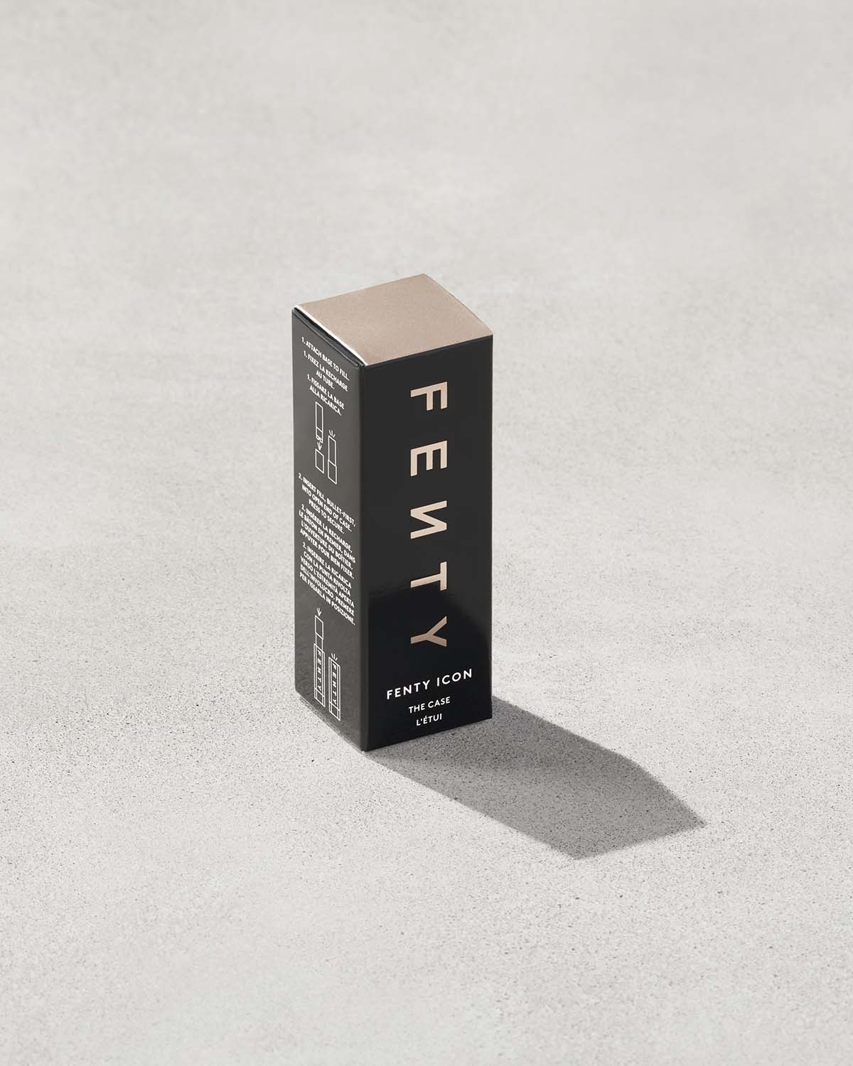 Fenty Icon The Case Semi-Matte Refillable Lipstick - Metallic Nude - Image 4