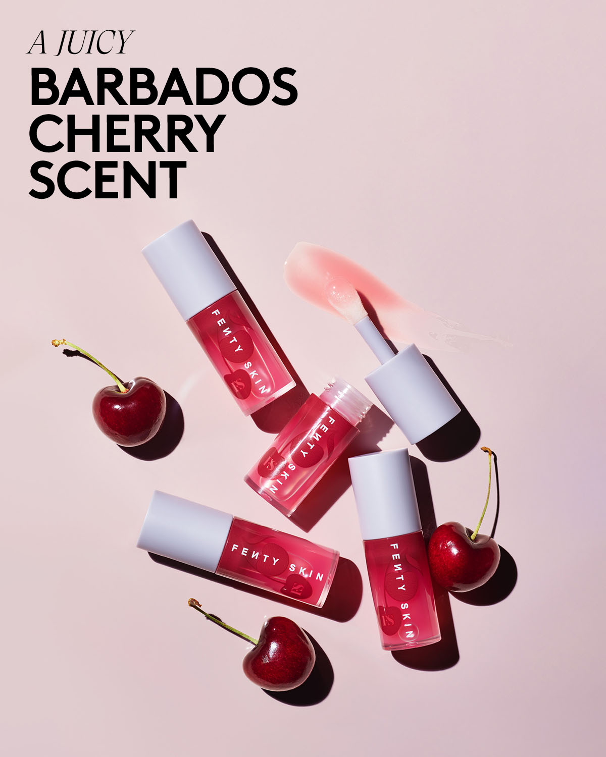 Fenty Treatz Hydrating + Strengthening Lip Oil - Barbados Cherry - Image 6