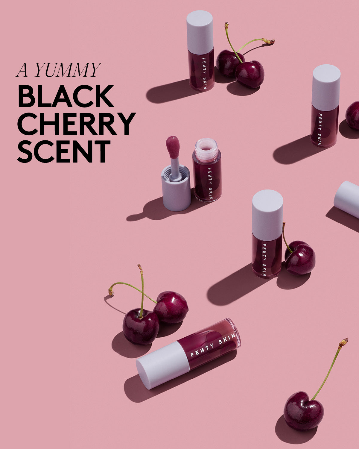 Fenty Treatz Hydrating + Strengthening Lip Oil - Black Cherry - Image 6