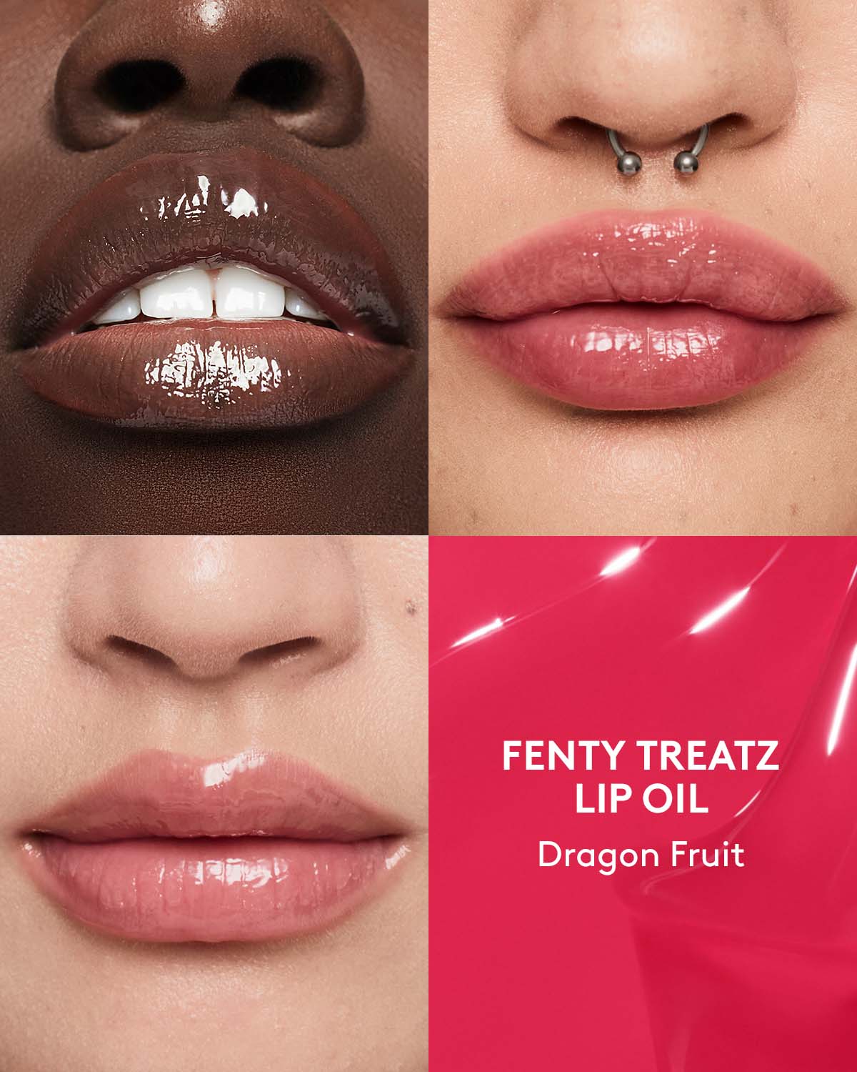 Fenty Treatz Hydrating + Strengthening Lip Oil - Dragon Fruit - Image 2