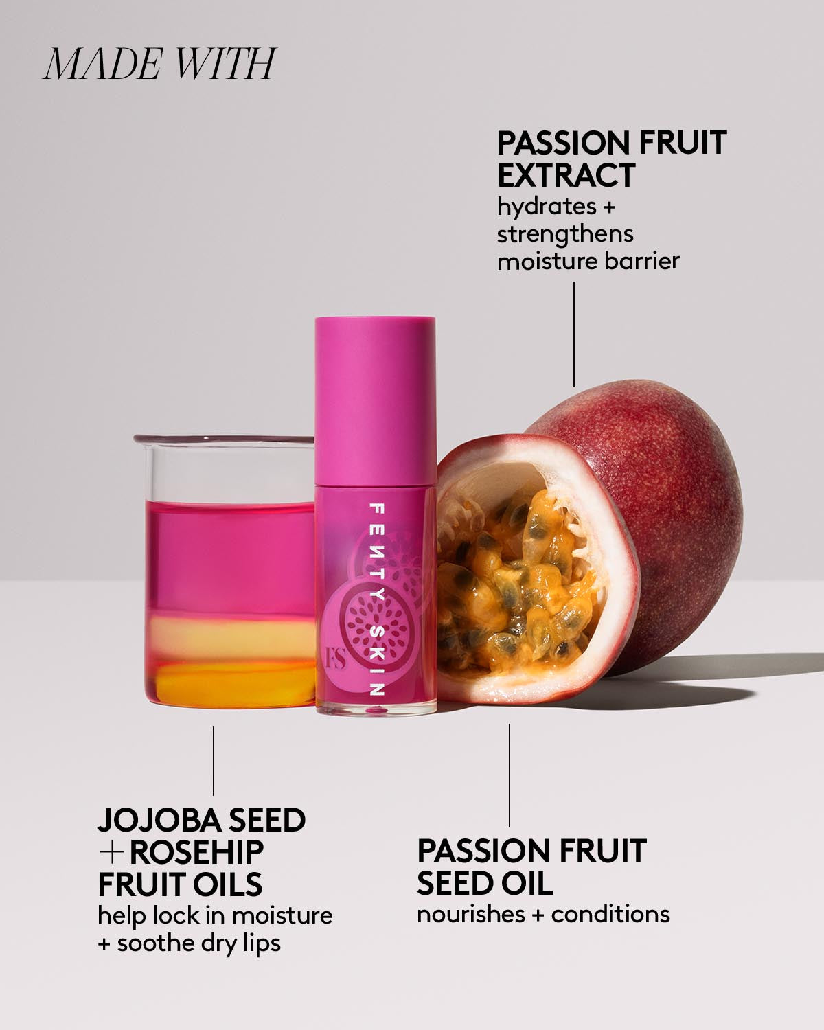 Fenty Treatz Hydrating + Strengthening Lip Oil - Passion Fruit - Image 5